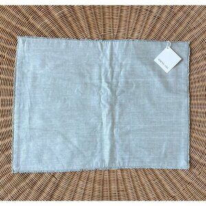 NEW Serena & Lily Wiltshire Raw Silk Pillow Cover (18”x24”)-Seaglass Blue Green